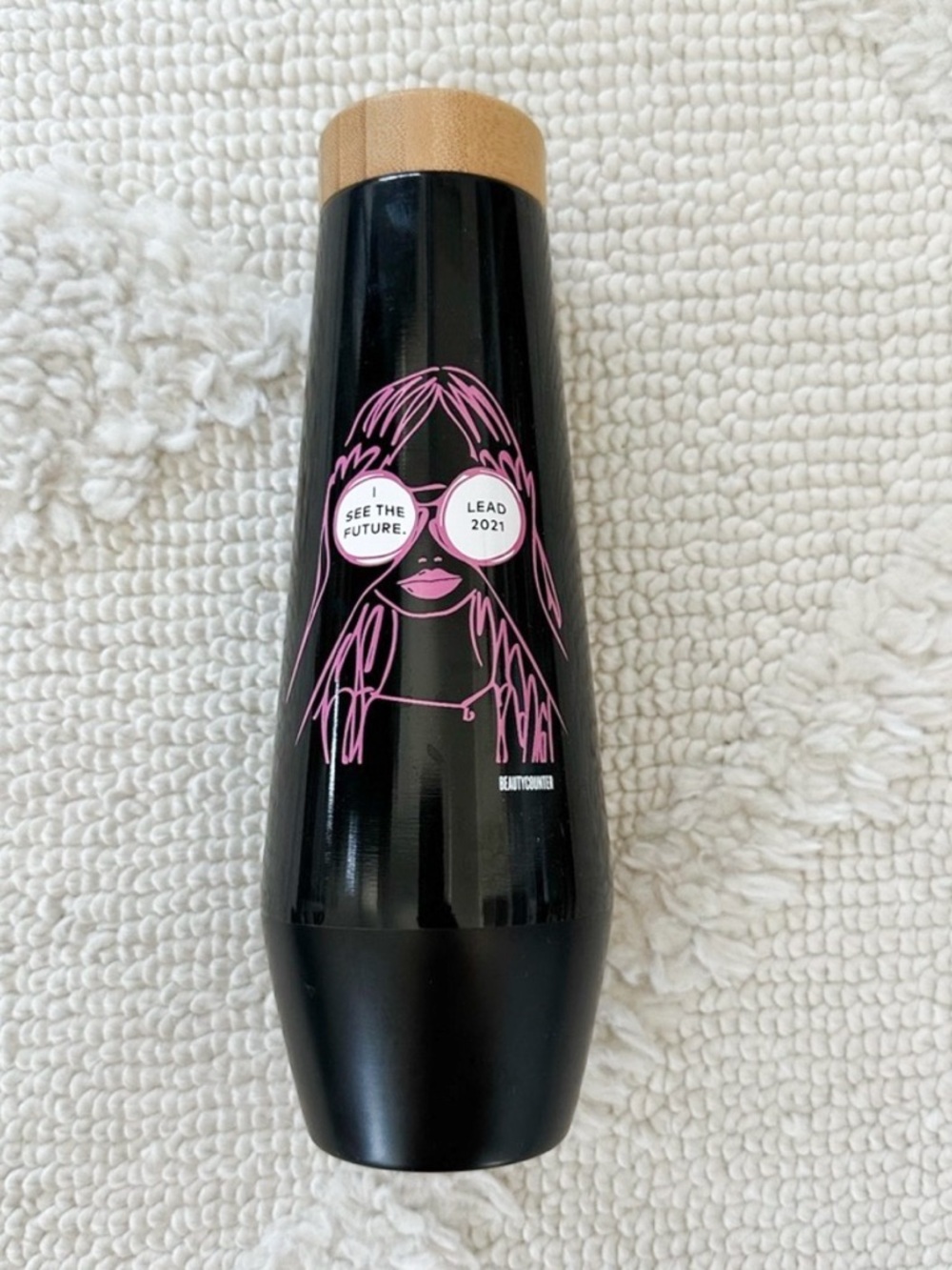 Beautycounter LEAD 2021 Stainless Steel Water Bottle “I See the Future”